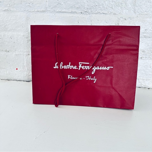Salvatore Ferragamo Handbags - SALVATORE FERRAGAMO Authentic Gift Shopping Bag Red